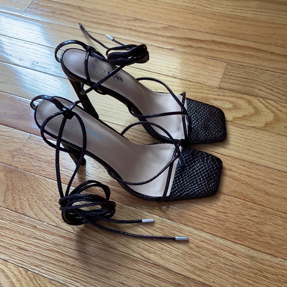 Fashion Nova Lace Up Heels
